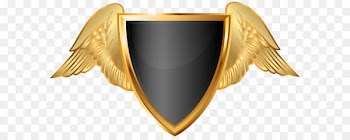 Design Clip art - Badge with Wings Black PNG Clip Art 