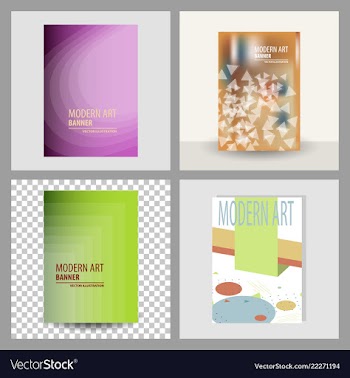 Design cover book brochure layout flyer poster vector image
