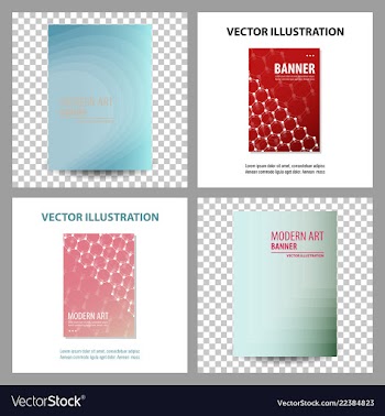 Design cover book brochure layout flyer poster vector image