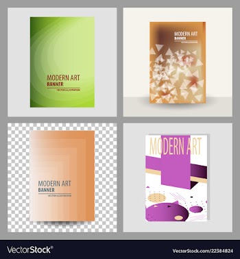 Design cover book brochure layout flyer poster vector image