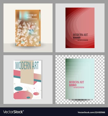 Design cover book brochure layout flyer poster vector image