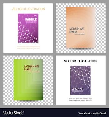 Design cover book brochure layout flyer poster vector image