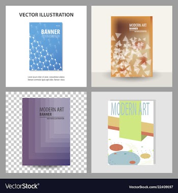 Design cover book brochure layout flyer poster vector image