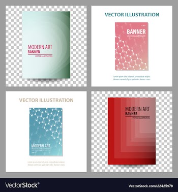 Design cover book brochure layout flyer poster vector image