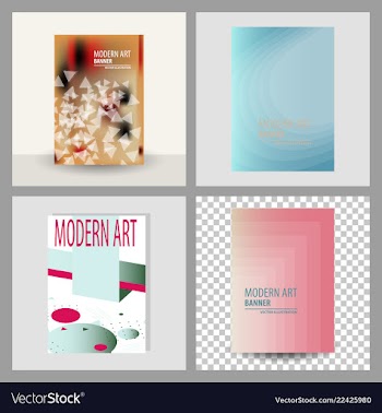 Design cover book brochure layout flyer poster vector image