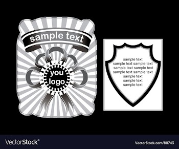Design elements for packing vector image
