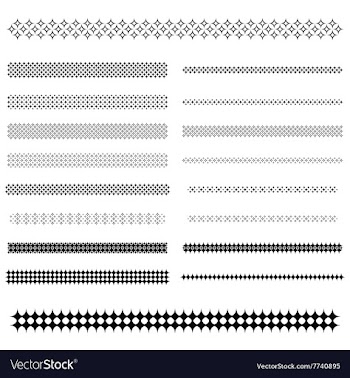 Design elements - page divider line set vector image