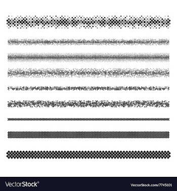 Design elements - text divider line set vector image