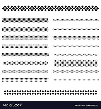 Design elements - text divider line set vector image