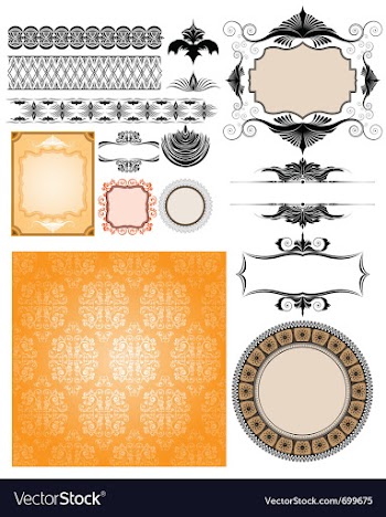 Design elements vector image