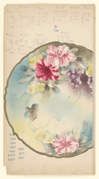 Design for a Plate (1880-1910) | Free Photo - rawpixel