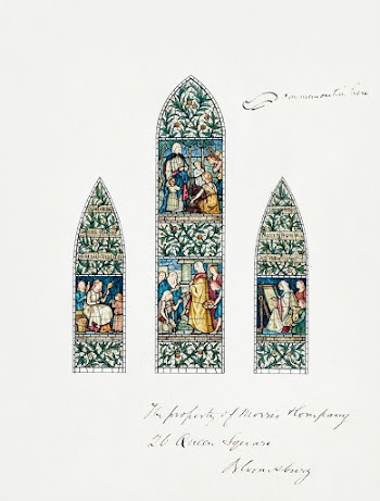 Design for Stained Glass, Southeast Window… | Free public domain illustration