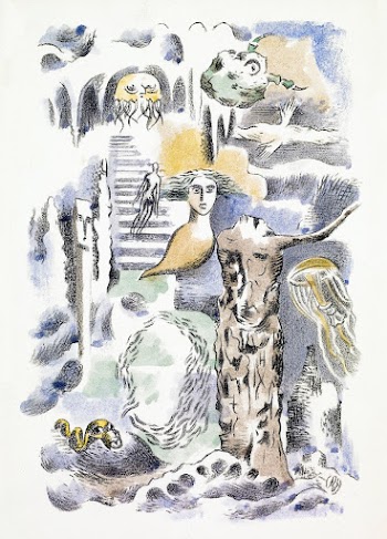 Design for Urne Buriall&ndash;Ghosts, (1932) by Paul Nash. Original from Birmingham Museums. Digitally enhanced by rawpixel.