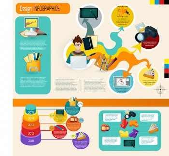 Design infographics set