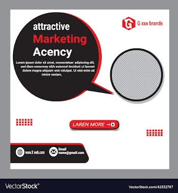 design white square web banners for social media
