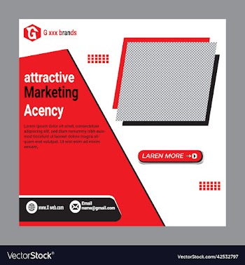 design white square web banners for social media