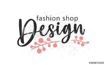 Designer fashion shop handwritten color lettering