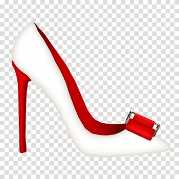 Designer High-heeled footwear, White high-end designer heels transparent background PNG clipart