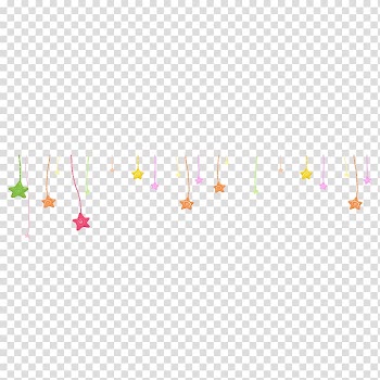 Designer, Star ribbon colorful ornaments transparent background PNG clipart