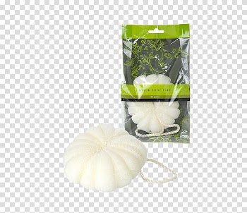 Designer, White round twist bath net ball transparent background PNG clipart