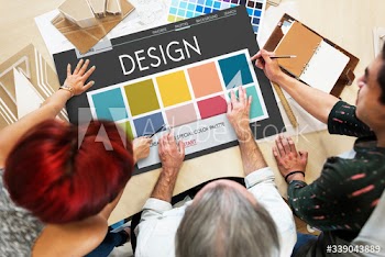 Designers working on a project