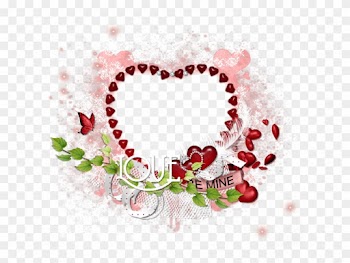 Designz Ftu Cluster Frame Valentine Hearts - Valentine Cluster Frames