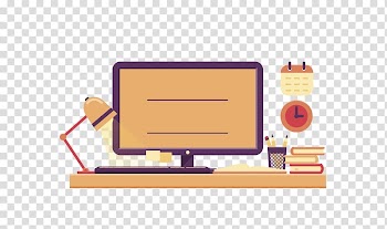 Desk, color table lamp computer desk desk transparent background PNG clipart