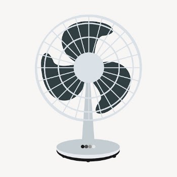 Desk fan illustration. Free public | Free Photo - rawpixel