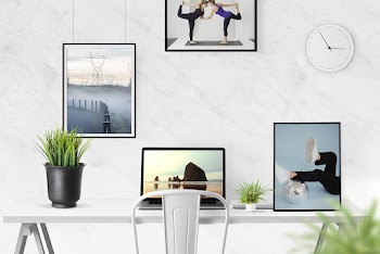 Desk Scene Creator Free Mockup