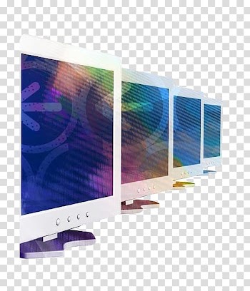 Desktop computer Illustration, Color arrows computer screen transparent background PNG clipart