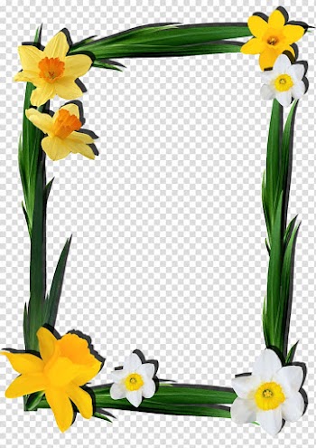 Desktop , floral frame transparent background PNG clipart
