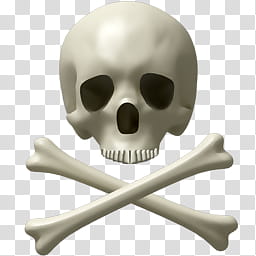 Desktop Halloween Icons, Skull and bones transparent background PNG clipart