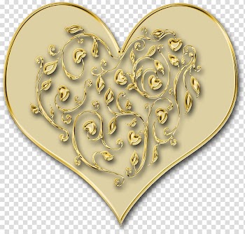 Desktop Heart, gold heart transparent background PNG clipart
