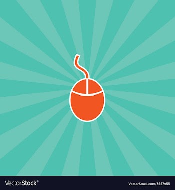 Desktop mouse icon vector image