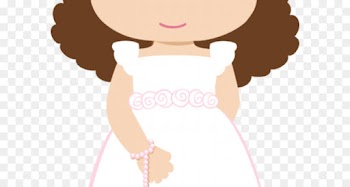 Desktop Wallpaper, First Communion, Girl, Cartoon, Brown Hair PNG