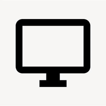 Desktop Windows, hardware icon, outlined | Free Icons - rawpixel