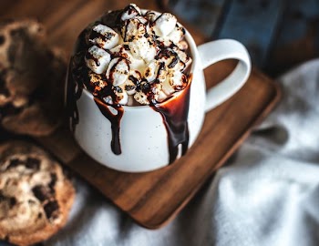 dessert on ceramic cup