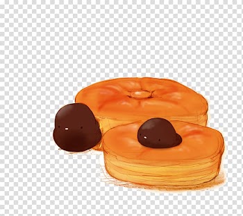 Dessert Poster Food Illustration, Pumpkin pie chick transparent background PNG clipart