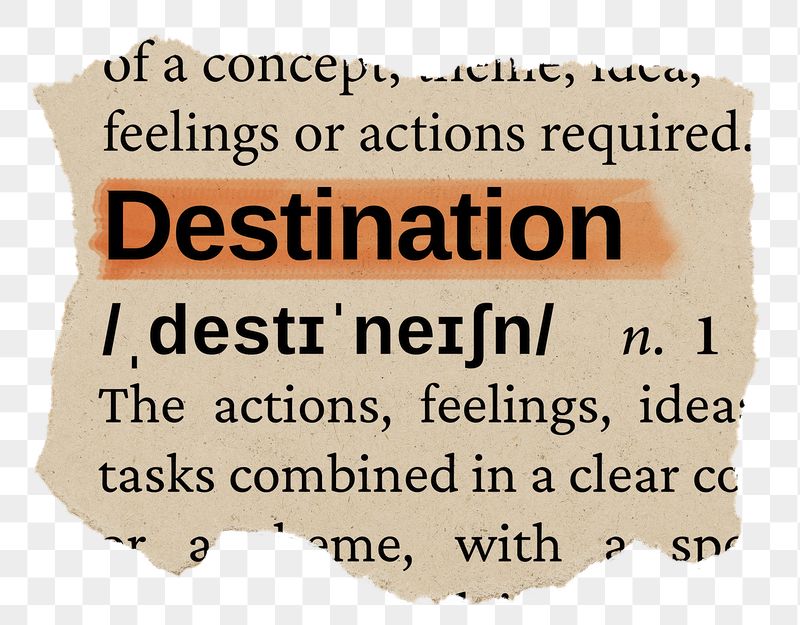 Destination png word sticker, torn | Free PNG - rawpixel