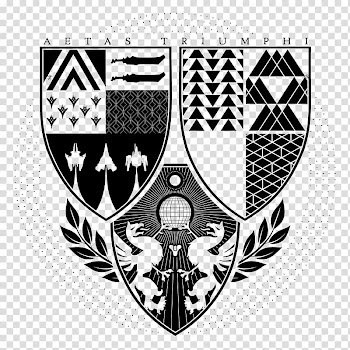 Destiny: The Taken King Destiny: Rise of Iron Destiny 2 Logo Laurel wreath, black shield transparent background PNG clipart