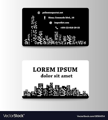 Detailed business cards for cafe and restaurant vector image