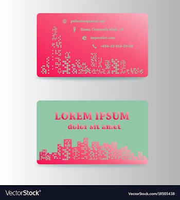 Detailed business cards for cafe and restaurant vector image