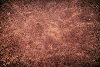 Detailed Macro of Aged Brown Leather Texture
