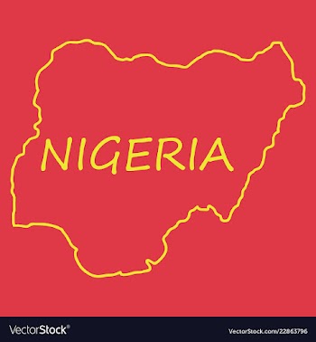 Detailed nigeria map vector image