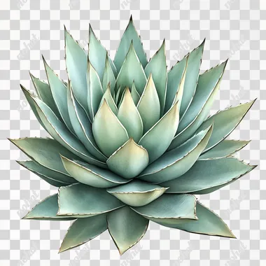 Detailed Portrait of a Majestic Agave Plant