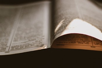 Detailed Text on Pages of Book