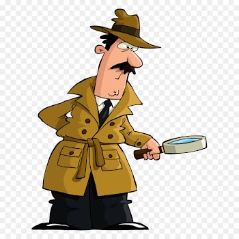 Detective Royalty-free Clip art - Vector man take a magnifying glass 