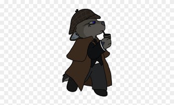 Detective-wolf By Miiroku - Drawing