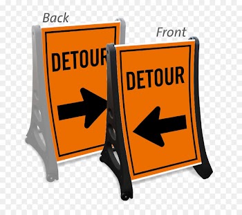 Detour Traffic sign Symbol Road - symbol 