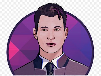 Detroit: Become Human T-shirt Purple M Illustration - tshirt 